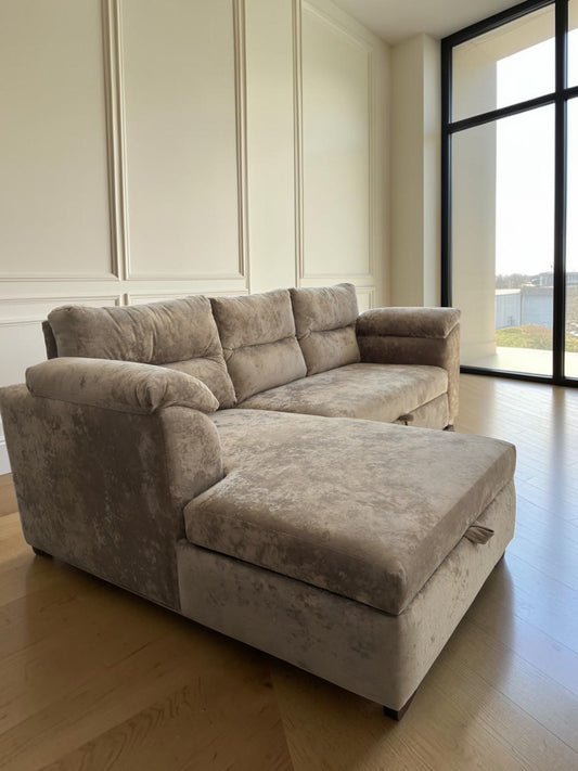 Sofá Cama Milán con Baúl — Chaise Longue Convertible